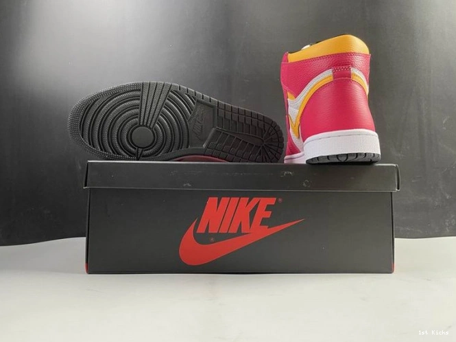 1st Kicks Shoes High Red Jordan 555088-603 Fusion Air 1 OGLight 0701